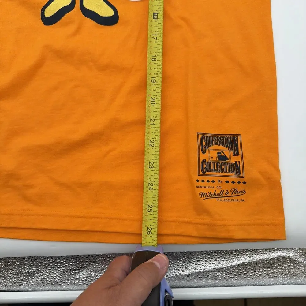 MItchell and Ness Astros Cooperstown Collection Mens Orange T Shirt Size S - Picture 7 of 12